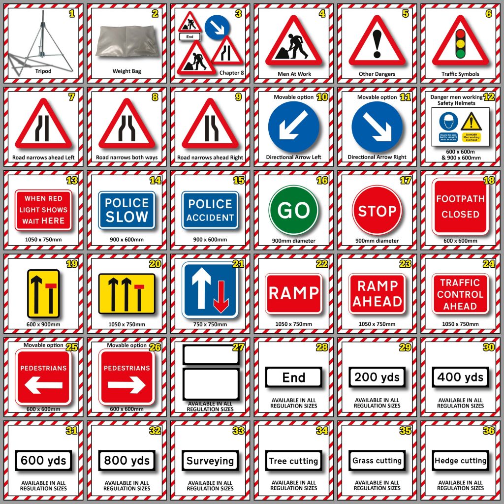 Bespoke Flexible Safety Signs & Fold Up Reflective Road Signs